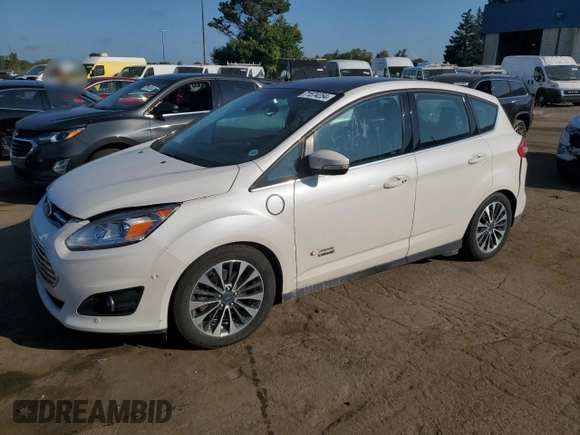 2017 Ford C-Max Energi Titanium with VIN 1FADP5FU9HL107830, listed as a Copart auction lot 71574254 with 61,626 mi miles and Clean Title. Bid and sale history available at carsss.com. Image 1.