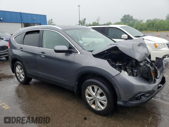 2012 Honda CR-V EX-L with VIN 5J6RM4H77CL041923, listed as a Copart auction lot 59721555 with 123,065 mi miles and Salvage title. Bid and sale history available at DreamBid. Image 4.