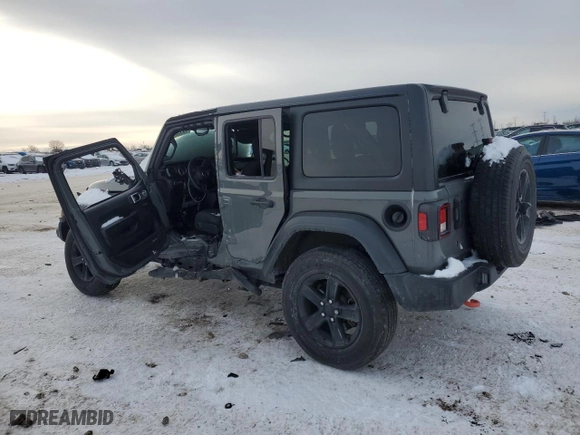 2020 Jeep Wrangler Unlimited Sport Altitude with VIN 1C4HJXDN6LW260578, listed as a Copart auction lot 45596855 with 0 mi miles and Salvage Title. Bid and sale history available at carsss.com. Image 2.