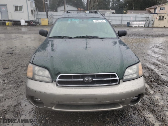 2000 Subaru Legacy Wagon Outback w/RB Equip with VIN 4S3BH6652Y7601694, listed as a Copart auction lot 43427375 with 289,762 mi miles and Salvage Title. Bid and sale history available at carsss.com. Image 5.