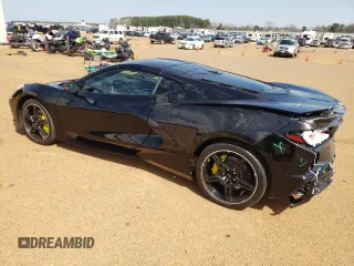 2022 Chevrolet Corvette 2LT with VIN 1G1YB2D49N5106004, listed as a Copart auction lot 49067245 with 15,247 mi miles and Salvage Title. Bid and sale history available at carsss.com. Image 2.