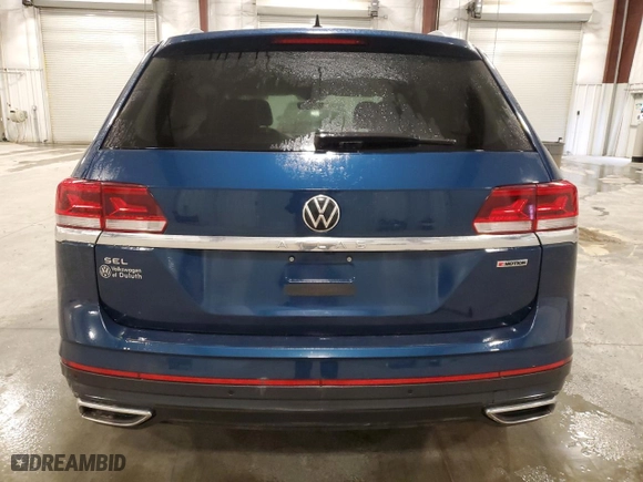 2021 Volkswagen Atlas 2.0T SEL with VIN 1V2BP2CA9MC557058, listed as a Copart auction lot 40885974 with 50,966 mi miles. Bid and sale history available at carsss.com. Image 6.