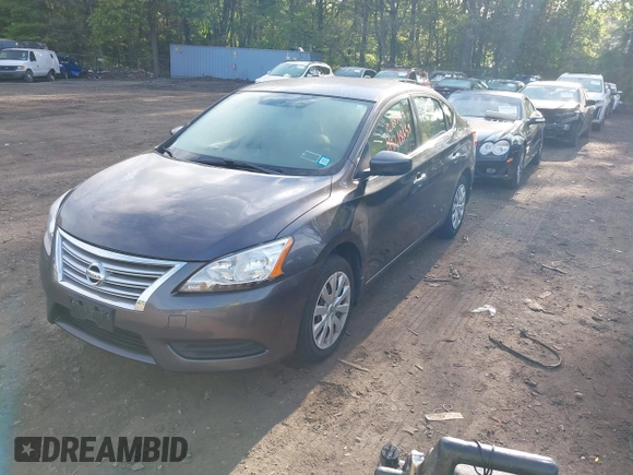 2014 Nissan Sentra S with VIN 3N1AB7APXEY335933, listed as a IAAI auction lot 42218659 with 93,700 mi miles and . Bid and sale history available at DreamBid. Image 2.