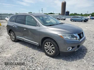 2016 Nissan Pathfinder Platinum with VIN 5N1AR2MN1GC664369, listed as a Copart auction lot 57690535 with 103,916 mi miles and Salvage title. Bid and sale history available at DreamBid. Image 4.