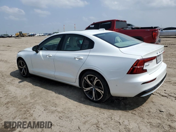2024 Volvo S60 Ultimate Dark Theme with VIN 7JRL12TM0RG304083, listed as a Copart auction lot 51351815 with Not provided miles and Salvage title. Bid and sale history available at DreamBid. Image 2.