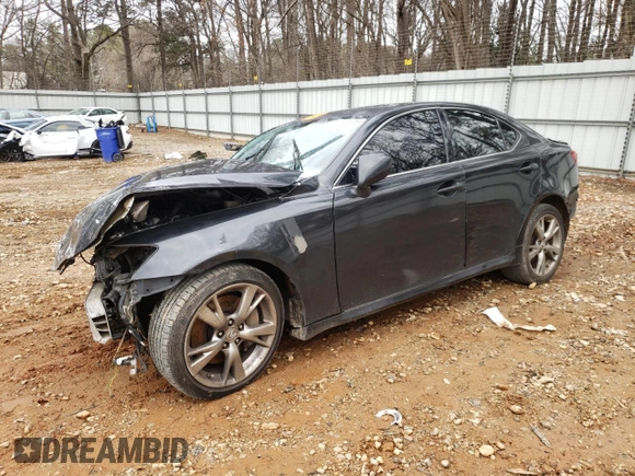 2007 Lexus IS 350 with VIN JTHBE262772011248, listed as a Copart auction lot 44365575 with Not Provided miles and Salvage Title. Bid and sale history available at DreamBid. Image 1.