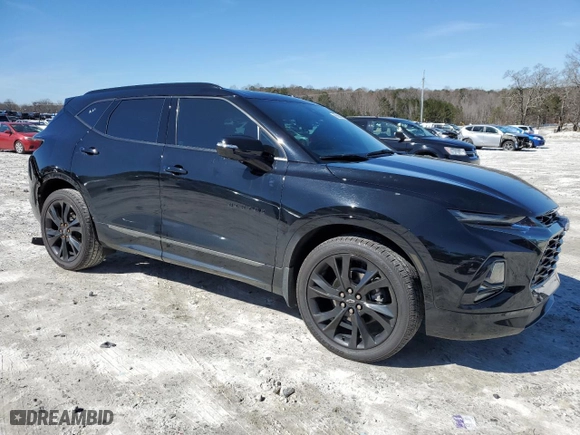 2022 Chevrolet Blazer RS with VIN 3GNKBERS5NS126978, listed as a Copart auction lot 45568815 with 74,810 mi miles and Salvage Title. Bid and sale history available at carsss.com. Image 4.