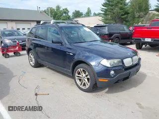 2007 BMW X3 3.0si with VIN WBXPC93477WF13266, listed as a IAAI auction lot 42672586 with 167,796 mi miles and . Bid and sale history available at DreamBid. Image 1.