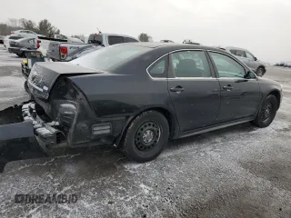 2011 Chevrolet Impala Police Police with VIN 2G1WD5EM7B1302697, listed as a Copart auction lot 46156175 with 181,835 mi miles and Salvage Title. Bid and sale history available at carsss.com. Image 3.