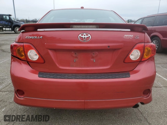 2010 Toyota Corolla with VIN 2T1BU4EE9AC329263, listed as a Copart auction lot 52676055 with 169,277 mi miles and Salvage Title. Bid and sale history available at carsss.com. Image 6.
