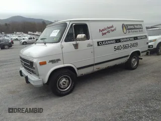 1995 Chevrolet Chevy Van z VIN 1GCEG25K2SF159884, wystawiony jako IAAI lot #41947206 z przebiegiem 308 693 mil mil oraz . Historia ofert i sprzedaży dostępna na DreamBid. Obrazek 2.