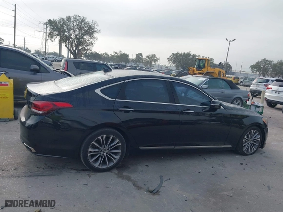2016 Hyundai Genesis 3.8L with VIN KMHGN4JE7GU129448, listed as a IAAI auction lot 41456030 with 213,893 mi miles. Bid and sale history available at carsss.com. Image 13.