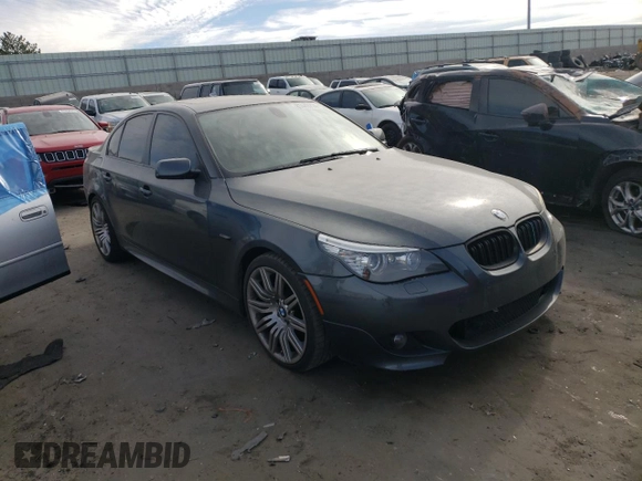 2009 BMW 5 Series 550i with VIN WBANW53589CT55595, listed as a Copart auction lot 87443714 with 148,373 mi miles and Salvage Title. Bid and sale history available at carsss.com. Image 4.
