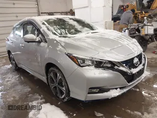 2022 Nissan LEAF SV Plus with VIN 1N4BZ1CV3NC552390, listed as a IAAI auction lot 41600705 with 28,931 mi miles and . Bid and sale history available at DreamBid. Image 1.