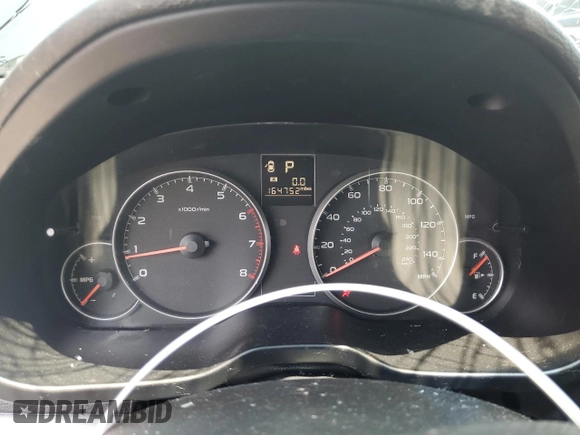 2014 Subaru Legacy Premium with VIN 4S3BMBC6XE3005124, listed as a Copart auction lot 58990305 with 164,752 mi miles and Salvage title. Bid and sale history available at DreamBid. Image 9.