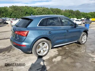 2018 Audi Q5 Premium Plus with VIN WA1BNAFY6J2075556, listed as a Copart auction lot 58167095 with 42,182 mi miles and Salvage title. Bid and sale history available at DreamBid. Image 3.