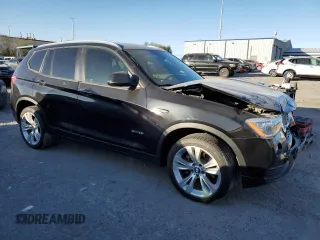 2016 BMW X3 sDrive28i with VIN 5UXWZ7C5XG0R32179, listed as a Copart auction lot 44651575 with 106,154 mi miles and Salvage Title. Bid and sale history available at DreamBid. Image 4.