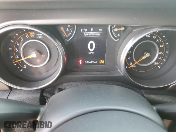 2018 Jeep Wrangler Unlimited Sport z VIN 1C4HJXDG3JW281306, wystawiony jako Copart lot #55326295 z przebiegiem 106 629 mil mil oraz Szkoda całkowita • Salvage title. Historia ofert i sprzedaży dostępna na DreamBid. Obrazek 9.