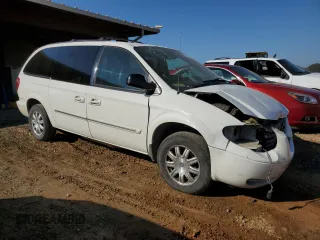 2007 Chrysler Town & Country LWB Touring with VIN 2A4GP54L27R345889, listed as a Copart auction lot 74105614 with 244,487 mi miles and Salvage Title. Bid and sale history available at carsss.com. Image 4.