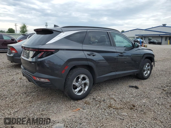 2023 Hyundai Tucson SEL with VIN 5NMJBCAE5PH186784, listed as a Copart auction lot 62896985 with 13,633 mi miles and Salvage title. Bid and sale history available at DreamBid. Image 3.