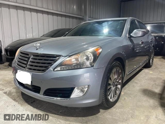 2014 Hyundai Equus Ultimate z VIN KMHGH4JH1EU084232, wystawiony jako Copart lot #48601185 z przebiegiem 145 219 mil mil oraz Szkoda całkowita • Salvage title. Historia ofert i sprzedaży dostępna na DreamBid. Obrazek 2.