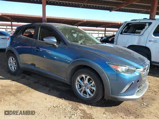 2019 Mazda CX-3 Sport with VIN JM1DKDB7XK1419841, listed as a IAAI auction lot 41699781 with 46,716 mi miles. Bid and sale history available at carsss.com. Image 1.