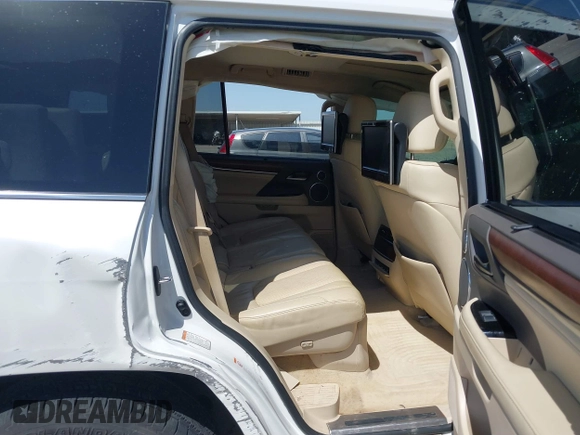 2017 Lexus LX with VIN JTJHY7AX4H4231114, listed as a IAAI auction lot 41855215 with 133,486 mi miles. Bid and sale history available at carsss.com. Image 8.