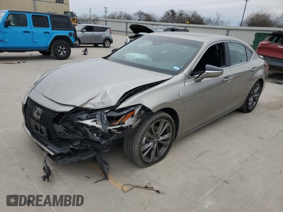 2021 Lexus ES with VIN 58AGZ1B17MU109042, listed as a Copart auction lot 87508285 with 37,163 mi miles and Salvage Title. Bid and sale history available at carsss.com. Image 1.