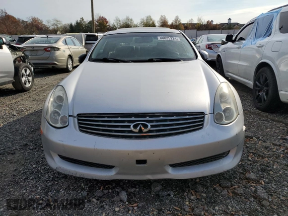 2007 Infiniti G35 Coupe with VIN JNKCV54E37M908770, listed as a Copart auction lot 80825224 with 17,366 mi miles and Salvage Title. Bid and sale history available at carsss.com. Image 5.