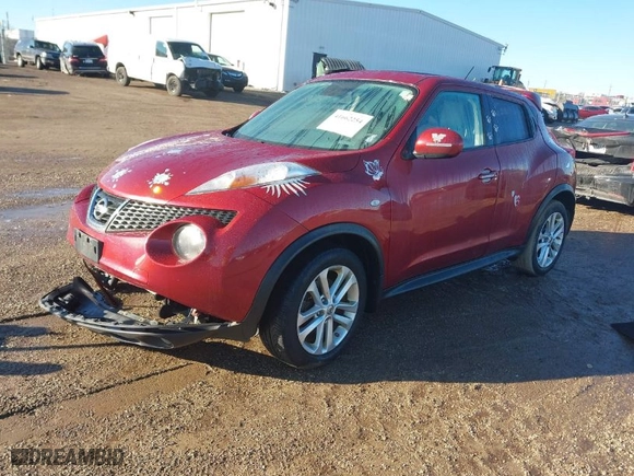 2014 Nissan Juke SL with VIN JN8AF5MV2ET483488, listed as a IAAI auction lot 41662254 with 117,398 mi miles. Bid and sale history available at carsss.com. Image 2.