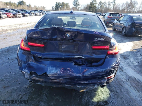 2020 BMW 3 Series 330i xDrive with VIN WBA5R7C03LFH33242, listed as a Copart auction lot 42183285 with 83,101 mi miles and Salvage Title. Bid and sale history available at carsss.com. Image 6.