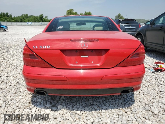 2003 Mercedes-Benz SL 500 with VIN WDBSK75F83F020313, listed as a Copart auction lot 60667045 with 43,119 mi miles and Clean title. Bid and sale history available at DreamBid. Image 6.