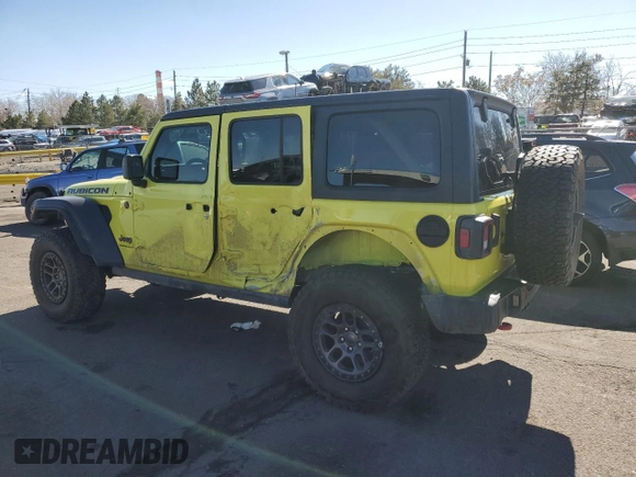 2023 Jeep Wrangler Rubicon with VIN 1C4HJXFN6PW515569, listed as a Copart auction lot 46721135 with 9,114 mi miles and Salvage title. Bid and sale history available at DreamBid. Image 2.