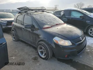 2007 Suzuki SX4 with VIN JS2YB413375112114, listed as a Copart auction lot 88748045 with 208,722 mi miles and Salvage Title. Bid and sale history available at carsss.com. Image 4.