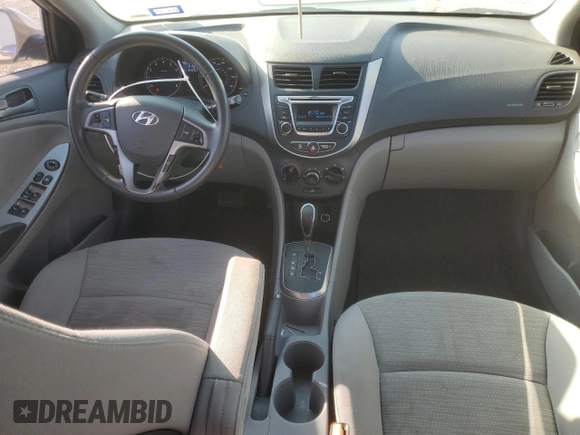 2015 Hyundai Accent GLS with VIN KMHCT4AE3FU852605, listed as a Copart auction lot 44260155 with 84,972 mi miles and Salvage Title. Bid and sale history available at DreamBid. Image 8.