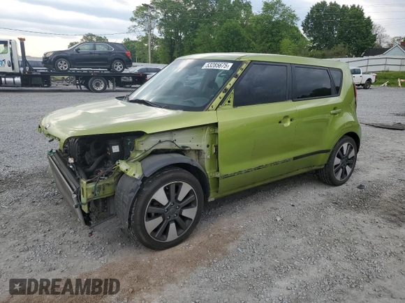 2014 Kia Soul + with VIN KNDJX3A52E7714660, listed as a Copart auction lot 53285675 with 115,045 mi miles and Salvage Title. Bid and sale history available at DreamBid. Image 1.