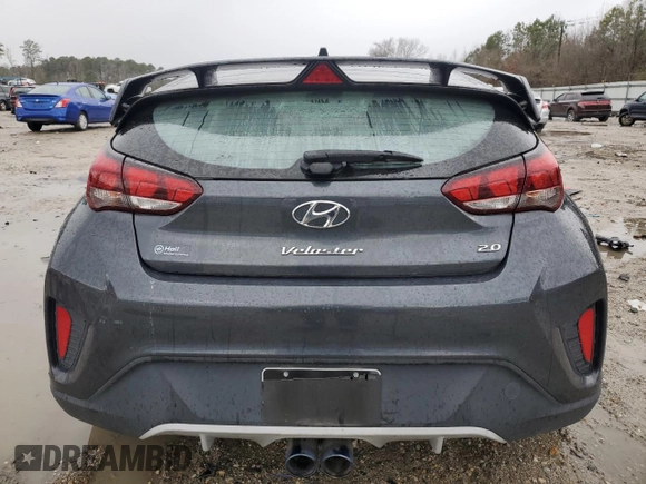 2019 Hyundai Veloster 2.0 with VIN KMHTG6AF3KU018000, listed as a Copart auction lot 81749623 with 101,165 mi miles. Bid and sale history available at carsss.com. Image 6.