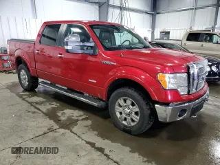 2012 Ford F-150 XL with VIN 1FTFW1ET4CKE22489, listed as a Copart auction lot 51338375 with 244,955 mi miles and Salvage Title. Bid and sale history available at DreamBid. Image 4.