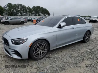 2021 Mercedes-Benz E 53 AMG z VIN W1KZF6BB3MA873173, wystawiony jako Copart lot #57944675 z przebiegiem Nie podano mil oraz Szkoda całkowita • Salvage title. Historia ofert i sprzedaży dostępna na DreamBid. Obrazek 1.