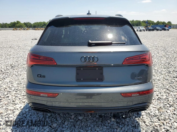 2024 Audi Q5 S line Premium Plus with VIN WA1EAAFY4R2015571, listed as a Copart auction lot 53454545 with 17,135 mi miles and Salvage Title. Bid and sale history available at carsss.com. Image 6.