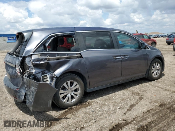 2016 Honda Odyssey EX-L z VIN 5FNRL5H65GB017067, wystawiony jako Copart lot #58424235 z przebiegiem 89 988 mil mil oraz Szkoda całkowita • Salvage title. Historia ofert i sprzedaży dostępna na DreamBid. Obrazek 3.