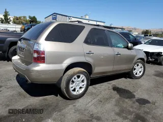 2006 Acura MDX Touring w/Navi with VIN 2HNYD18856H514318, listed as a Copart auction lot 73529634 with 152,741 mi miles and Salvage Title. Bid and sale history available at carsss.com. Image 3.