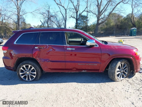 2017 Jeep Grand Cherokee Overland with VIN 1C4RJECG7HC823478, listed as a IAAI auction lot 41367186 with 82,873 mi miles. Bid and sale history available at carsss.com. Image 14.