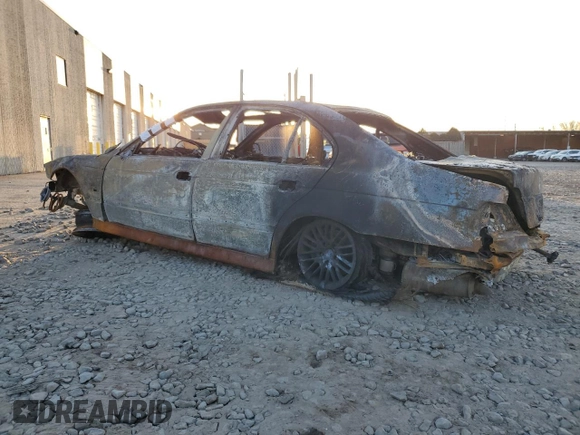 2002 BMW 5 Series 530i with VIN WBADT53432CE93887, listed as a Copart auction lot 48409015 with 0 mi miles and Salvage Title. Bid and sale history available at carsss.com. Image 2.