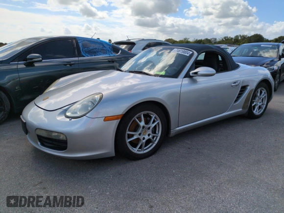 2006 Porsche Boxster с VIN WP0CA29866U710780, выставлен на аукционе Copart как лот 74619804 с пробегом Не указан миль и На запчасти • Non repairable. История ставок и продаж доступна на DreamBid. Изображение 1.