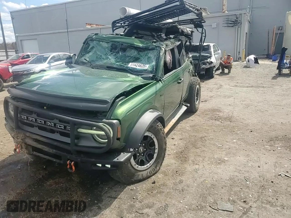 2022 Ford Bronco with VIN 1FMEE5DP3NLB78207, listed as a Copart auction lot 51424635 with 34,004 mi miles and Salvage title. Bid and sale history available at DreamBid. Image 11.