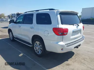 2008 Toyota Sequoia Platinum with VIN 5TDBY67A18S020320, listed as a IAAI auction lot 41918310 with 290,854 mi miles. Bid and sale history available at carsss.com. Image 3.