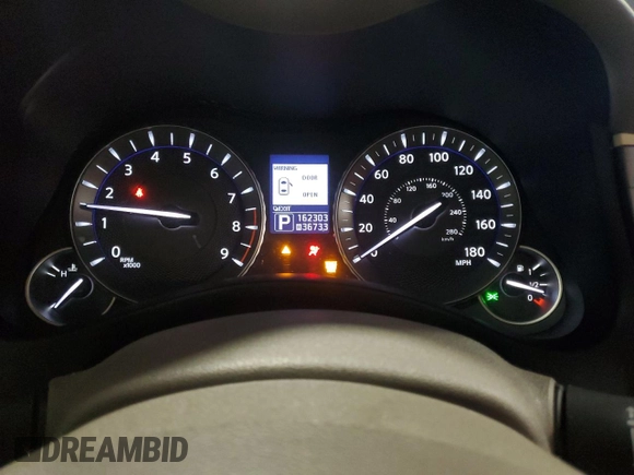 2011 Infiniti M37 with VIN JN1BY1AR1BM371915, listed as a Copart auction lot 48569425 with 162,303 mi miles and Salvage Title. Bid and sale history available at carsss.com. Image 9.