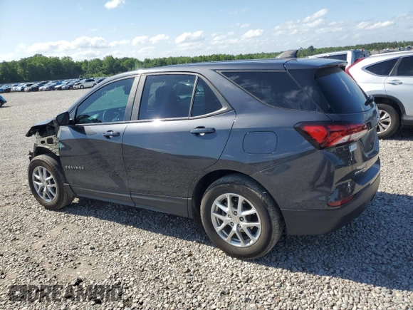 2022 Chevrolet Equinox LS with VIN 3GNAXHEV2NS247532, listed as a Copart auction lot 55080275 with 35,250 mi miles and Salvage title. Bid and sale history available at DreamBid. Image 2.