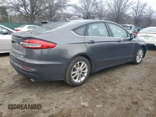 2020 Ford Fusion SE with VIN 3FA6P0HD9LR165097, listed as a Copart auction lot 43706455 with 44,281 mi miles and Salvage Title. Bid and sale history available at carsss.com. Image 3.